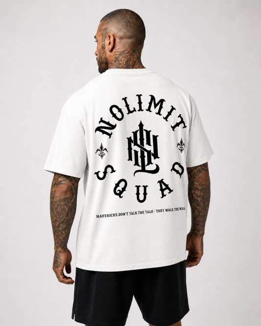 MAVERICK Monogram Premium Oversize Shirt (BlackOn)