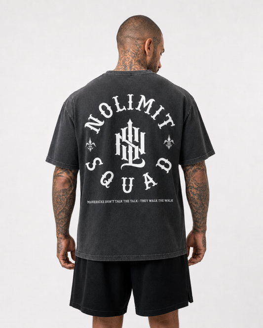 MAVERICK Monogram Premium Oversize Shirt (WhiteOn)