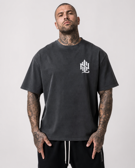 MAVERICK Monogram Premium Oversize Shirt (WhiteOn)