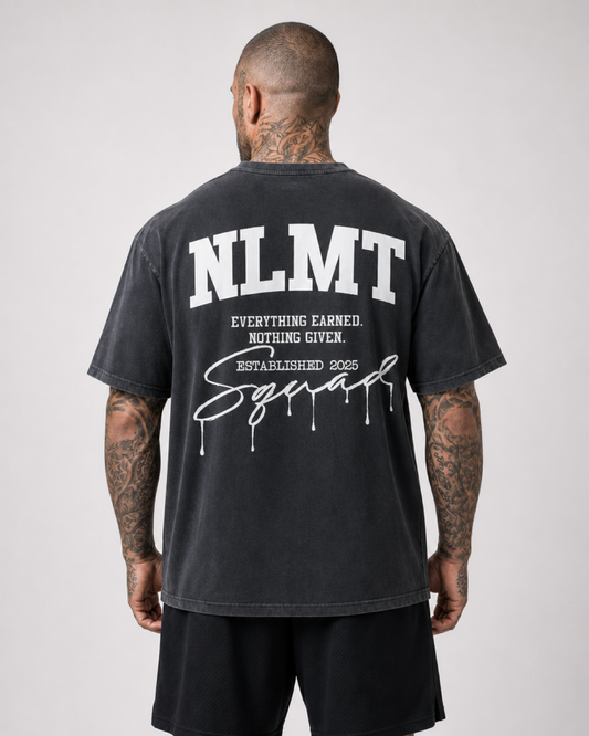NOLIMIT SQUAD Hustle Premium Oversize Shirt (WhiteOn)