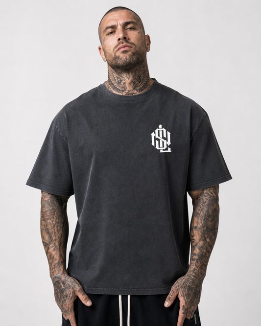 RENEGADE Monogram Premium Oversize Shirt (WhiteOn)